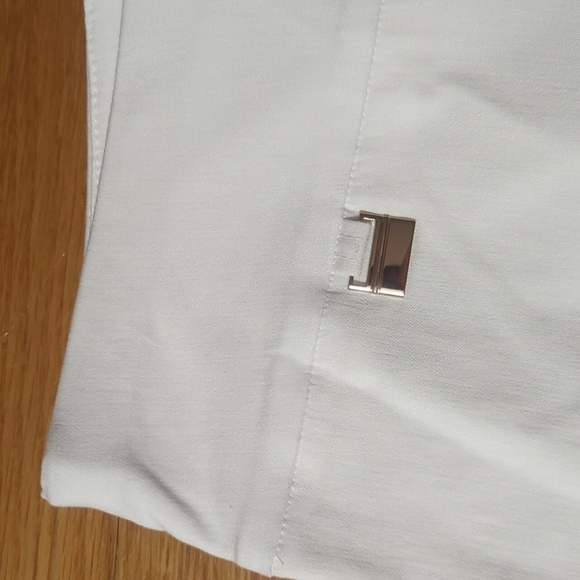 Alfani NWT Skinny Leg Tummy Control white pull on pants 10 petite 10P - Picture 4 of 13